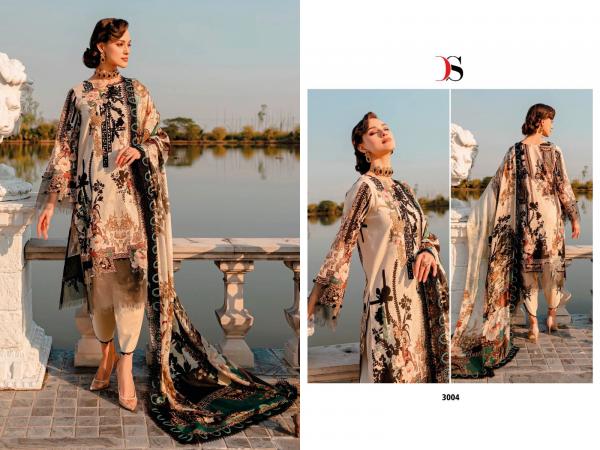 Deepsy Firdous Solitaire 3 Cotton Designer Pakistani Suit Collection